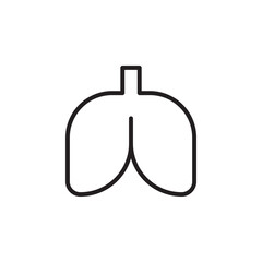 Obraz premium Illustration of a Medical Icon Representing Human Lungs for Healthcare and Wellness Themes
