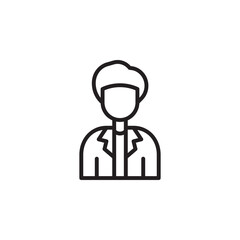 Medical Icon Representing Healthcare Professional in a Clinical Setting with Focus on Patient Care and Wellness Support