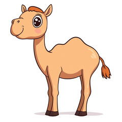 Fototapeta premium camel cartoon PNG Image, transparent Background