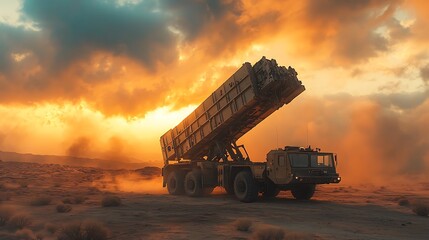 Desert Based Missile System Training Tactical Readiness Photo