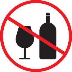 No alcohol sign