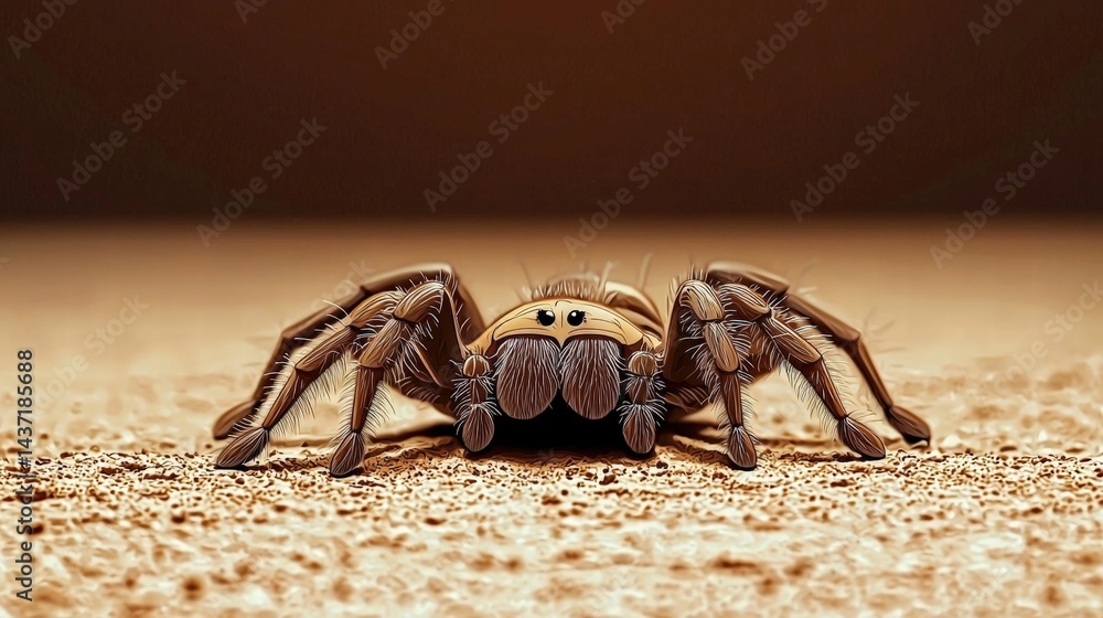 Poster fascinating jumping spider captured in action highlighting its unique features and movement