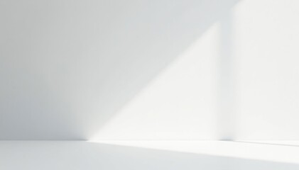 Obraz premium Pure white background, pristine surface, minimalist elegance, illustration, light, simple