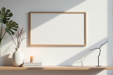 インテリア フレーム モックアップ　ウォールアートイメージ	