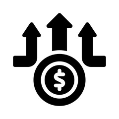 investment glyph icon