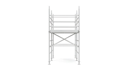 Scaffolding Construction Equipment Isolated on White Background