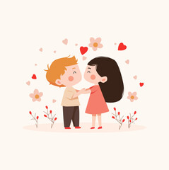 man and woman hugging in the park