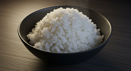 Bowl of Cooked White Rice