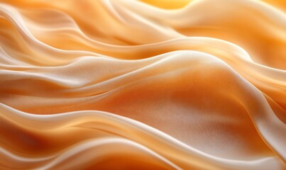 Obraz premium Golden waves of flowing satin