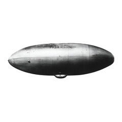 Fototapeta premium Grayscale oval space object image