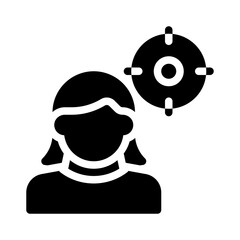 business coaching glyph icon