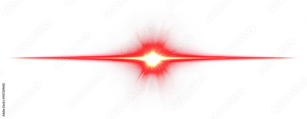 Poster png an isolated red blink light effect background element flare.