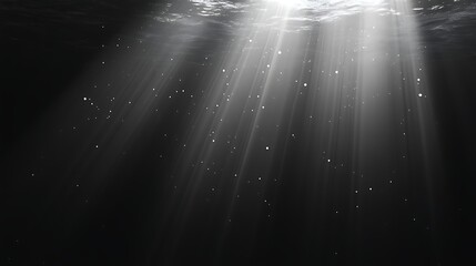 Mysterious underwater light beams