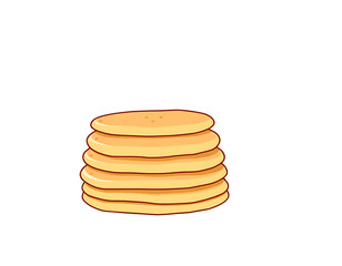 Stack of Golden Pancakes A Delicious Breakfast Treat