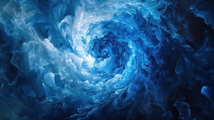 Obraz premium A vibrant tapestry of swirling blue hues, pulsating with an inner energy that seemed to emanate directly from the screen, creating a dynamic backdrop that hinted at a world of endless possibilities 