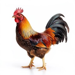 Fototapeta premium Realistic chicken on a white background,
