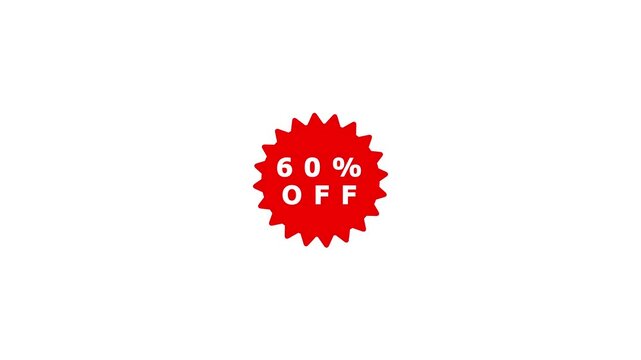 Special offer 10% off icon animation.