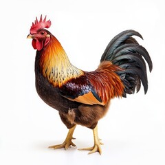 Fototapeta premium Realistic chicken on a white background,