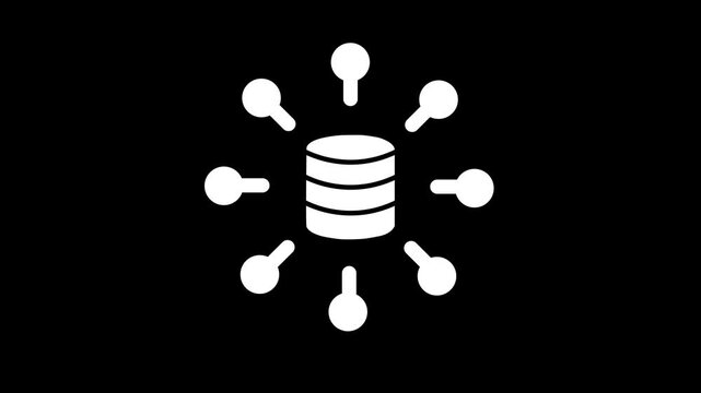 Data Cluster Icon Element For icon animation.