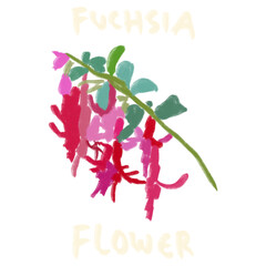 Hand Drawn and Hand Lettering Flower