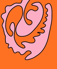 Hand Drawn and Illustration for Retro Vintage Background