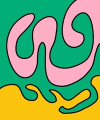 Hand Drawn and Illustration for Retro Vintage Background