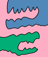 Obraz premium Hand Drawn and Illustration for Retro Vintage Background