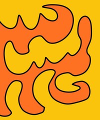 Hand Drawn and Illustration Retro Background