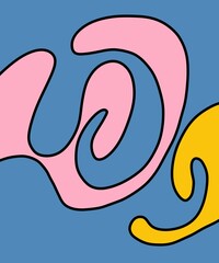 Hand Drawn and Illustration Retro Background