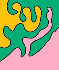 Hand Drawn and Illustration Retro Background
