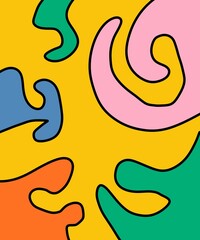 Hand Drawn and Illustration Retro Vintage Background