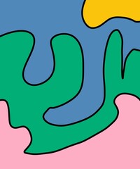 Hand Drawn and Illustration Retro Vintage Background