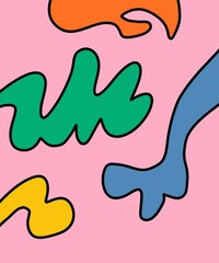 Hand Drawn and Illustration Retro Vintage Background