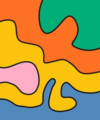 Hand Drawn and Illustration Retro Vintage Background