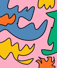 Hand Drawn and Illustration Retro Vintage Background