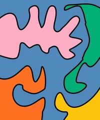 Hand Drawn and Illustration Retro Vintage Background