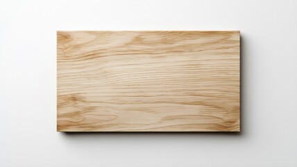 Naklejka premium Light Wood Cutting Board on White wood cutting board grain light wood blank background surface empty