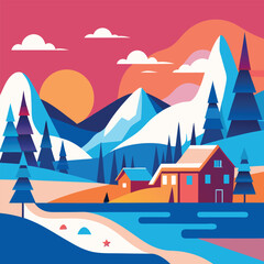 Naklejka premium background free WINTER