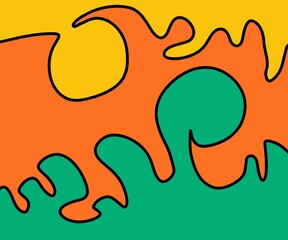 Illustration Abstract Shape Background Vintage