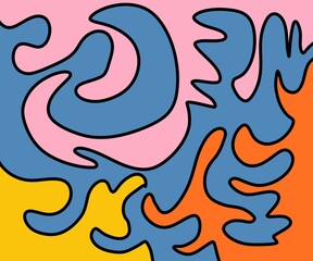 Illustration Abstract Shape Background Vintage