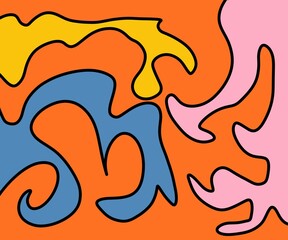 Illustration Abstract Shape Background Vintage