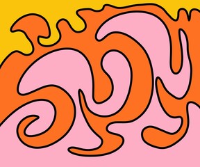 Illustration Abstract Shape Background Vintage