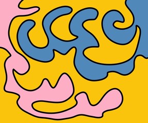 Illustration Abstract Shape Background Vintage