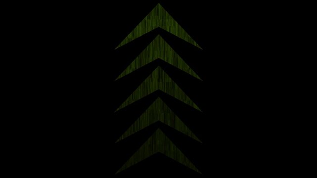 the Abstract loop arrow animation on black background. Directional bold arrows are direction and swipe up arrows for social media. - Powered by Adobe