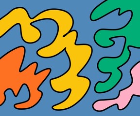 Illustration Abstract Shape Background Vintage