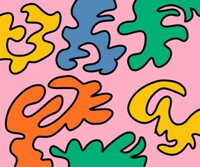 Illustration Abstract Shape Background Vintage