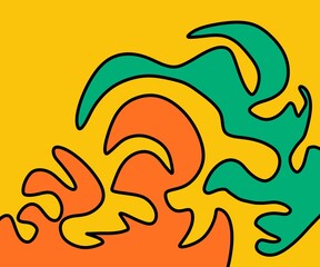 Illustration Abstract Shape Background Vintage