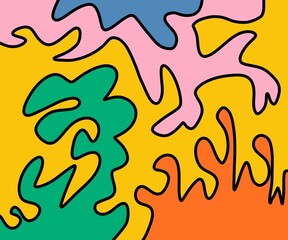 seamless pattern with fire flames