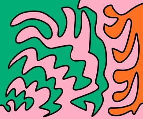 seamless pattern with fire flames