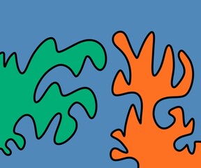 seamless pattern with fire flames